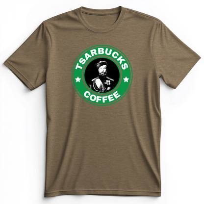 Tsarbucks Premium Tee Heather Olive / S