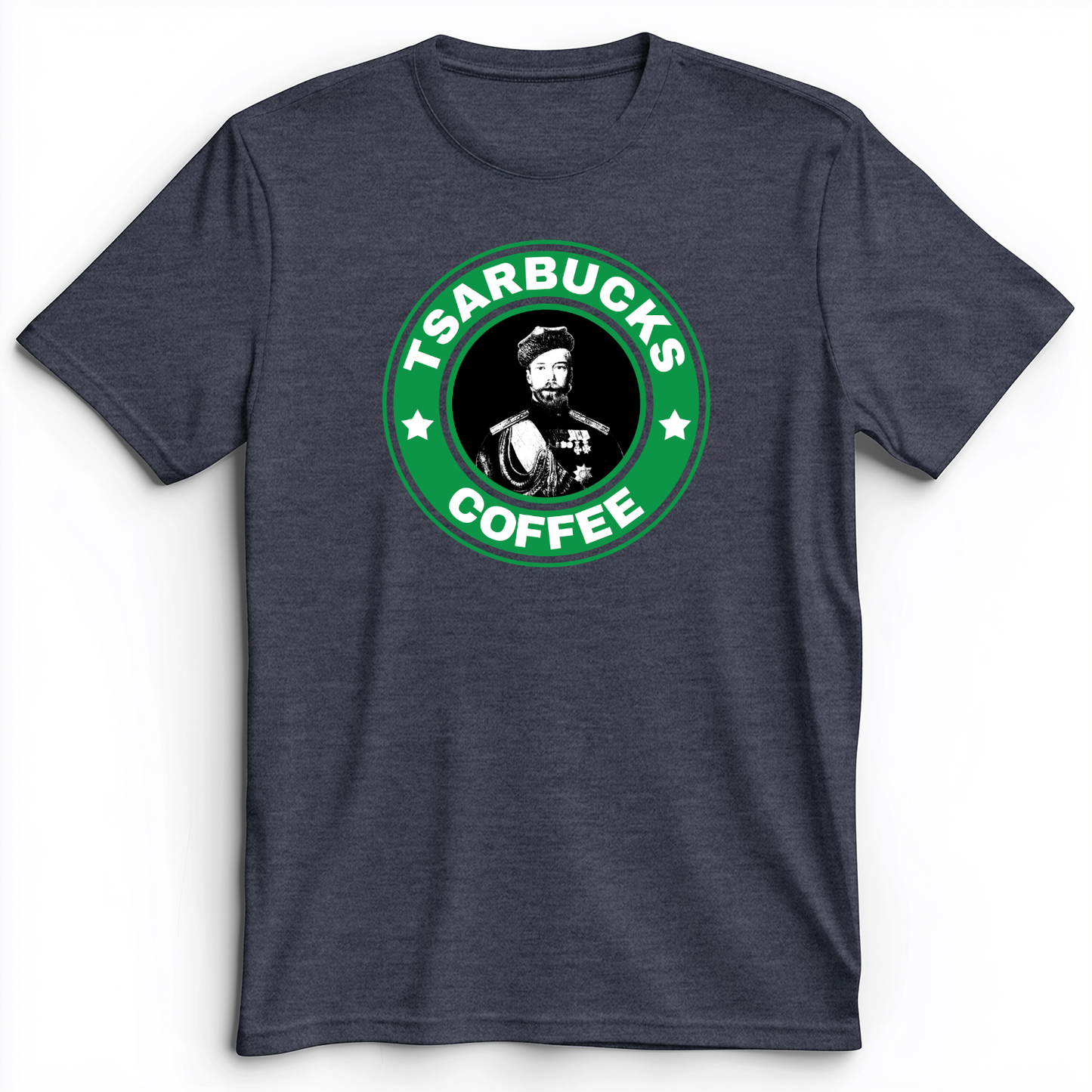 Tsarbucks Premium Tee Heather Navy / S