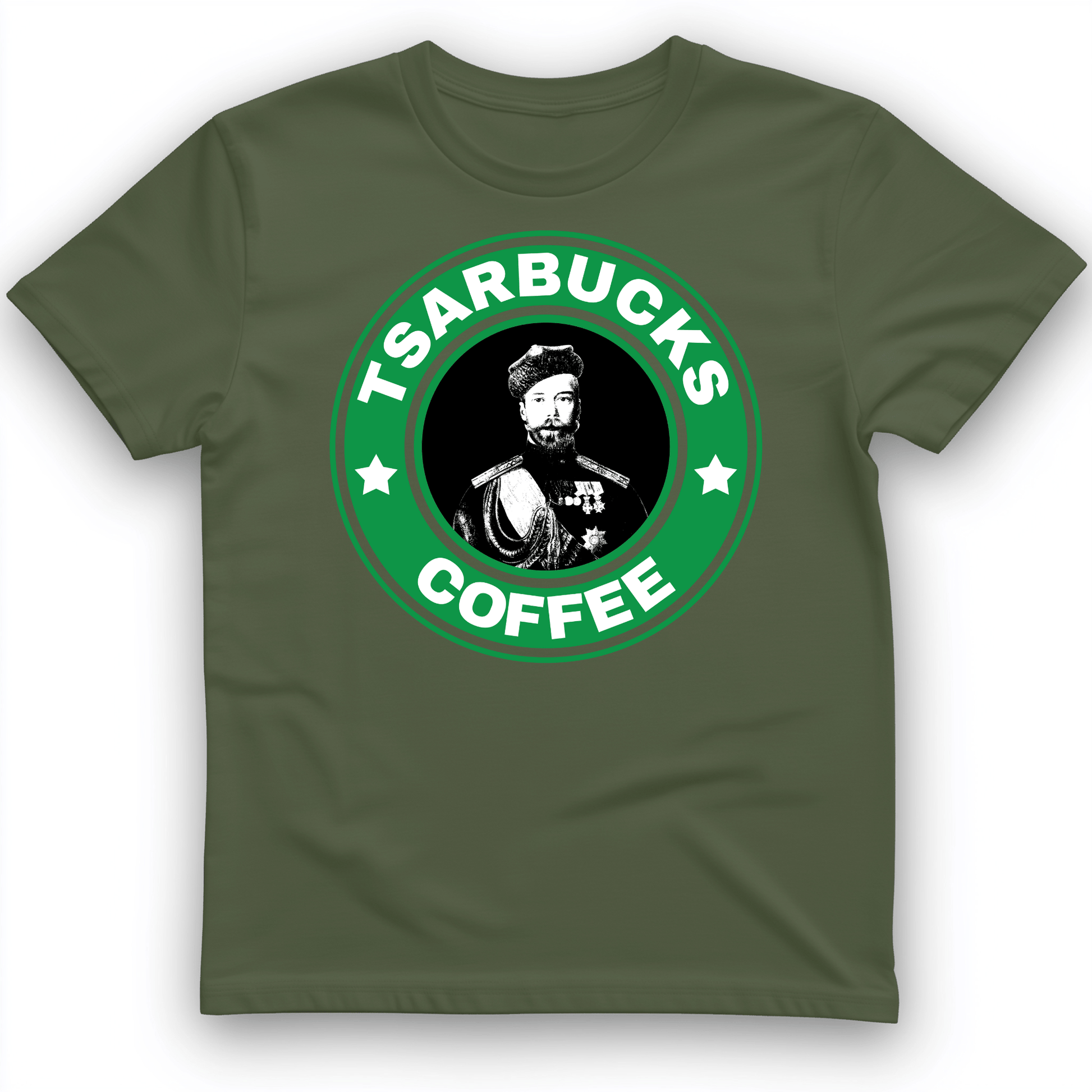 Tsarbucks T-Shirt Military Green / S