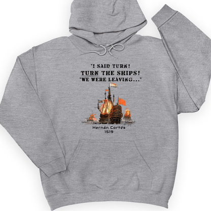 Turn The Ships Hoodie Sport Grey / S