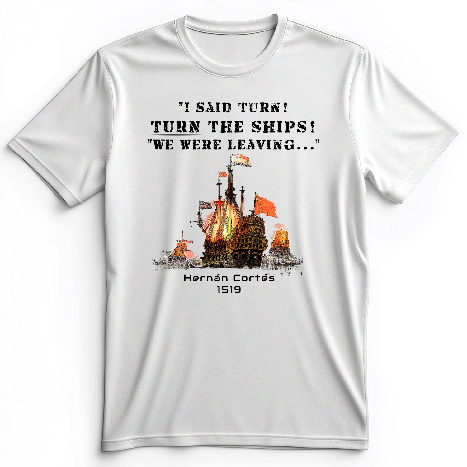 Turn The Ships Premium Tee White / S