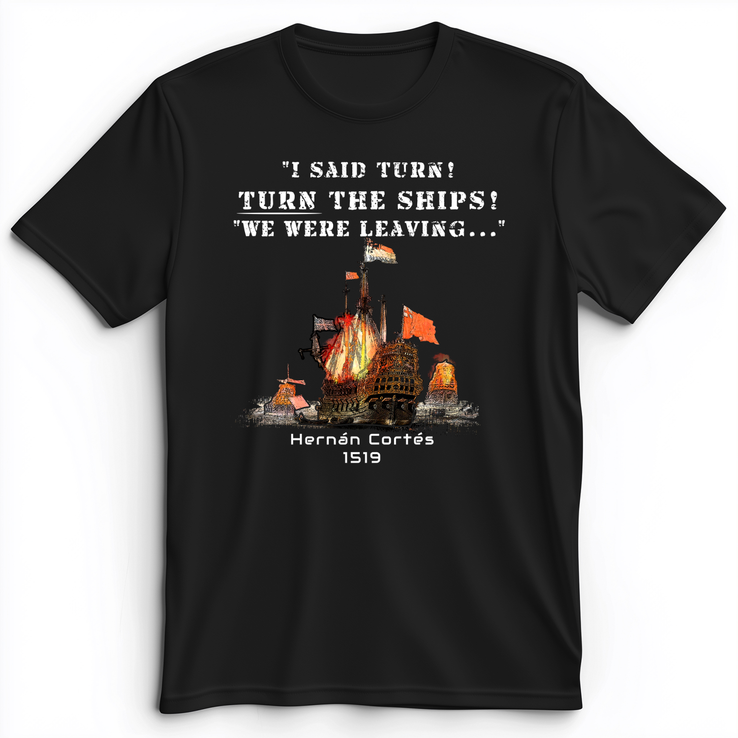 Turn The Ships Premium Tee Black / S