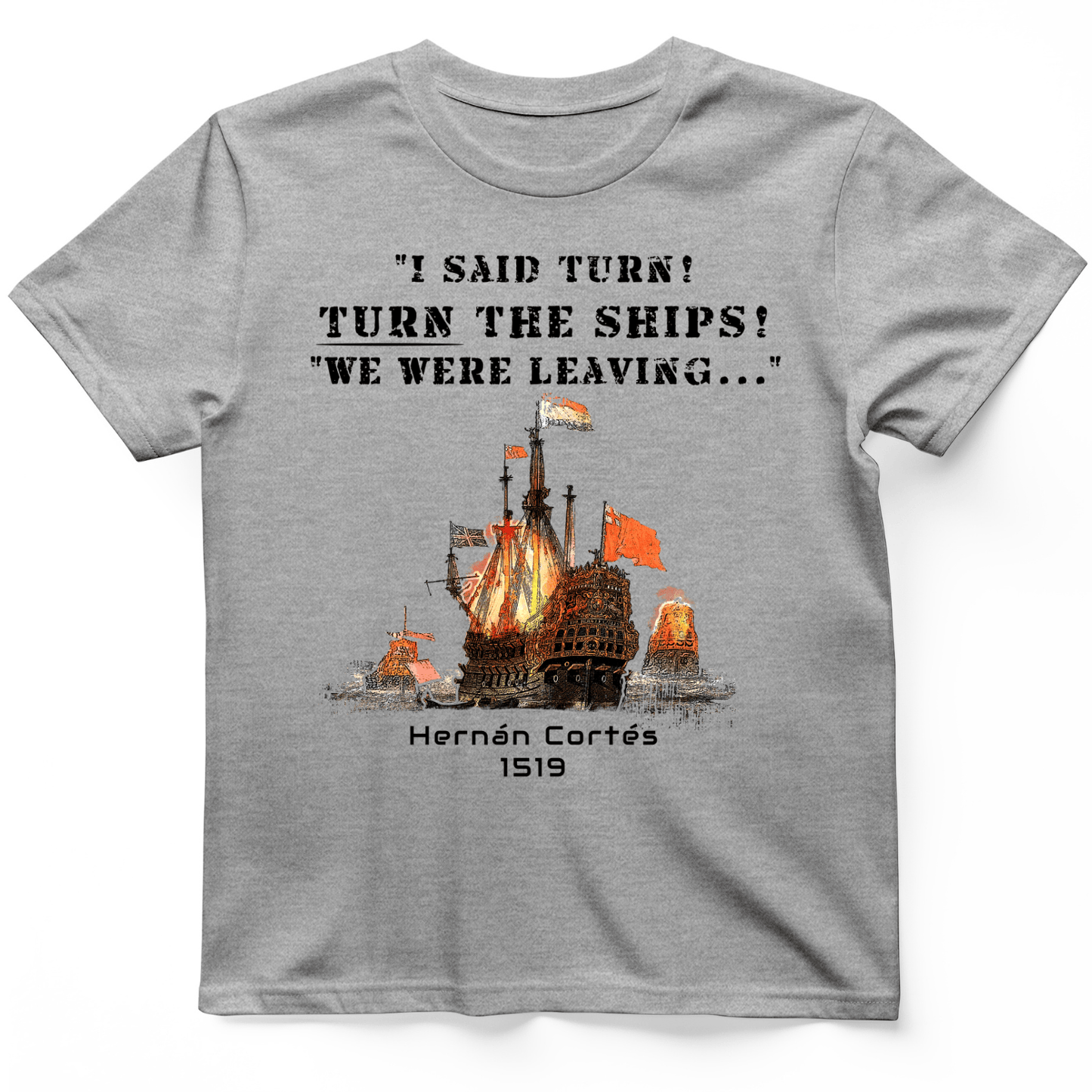 Turn The Ships T-Shirt Sport Grey / S