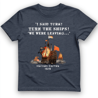 Turn The Ships T-Shirt Heather Navy / S