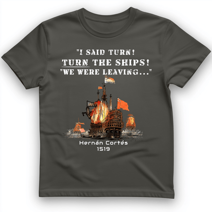 Turn The Ships T-Shirt Charcoal / S