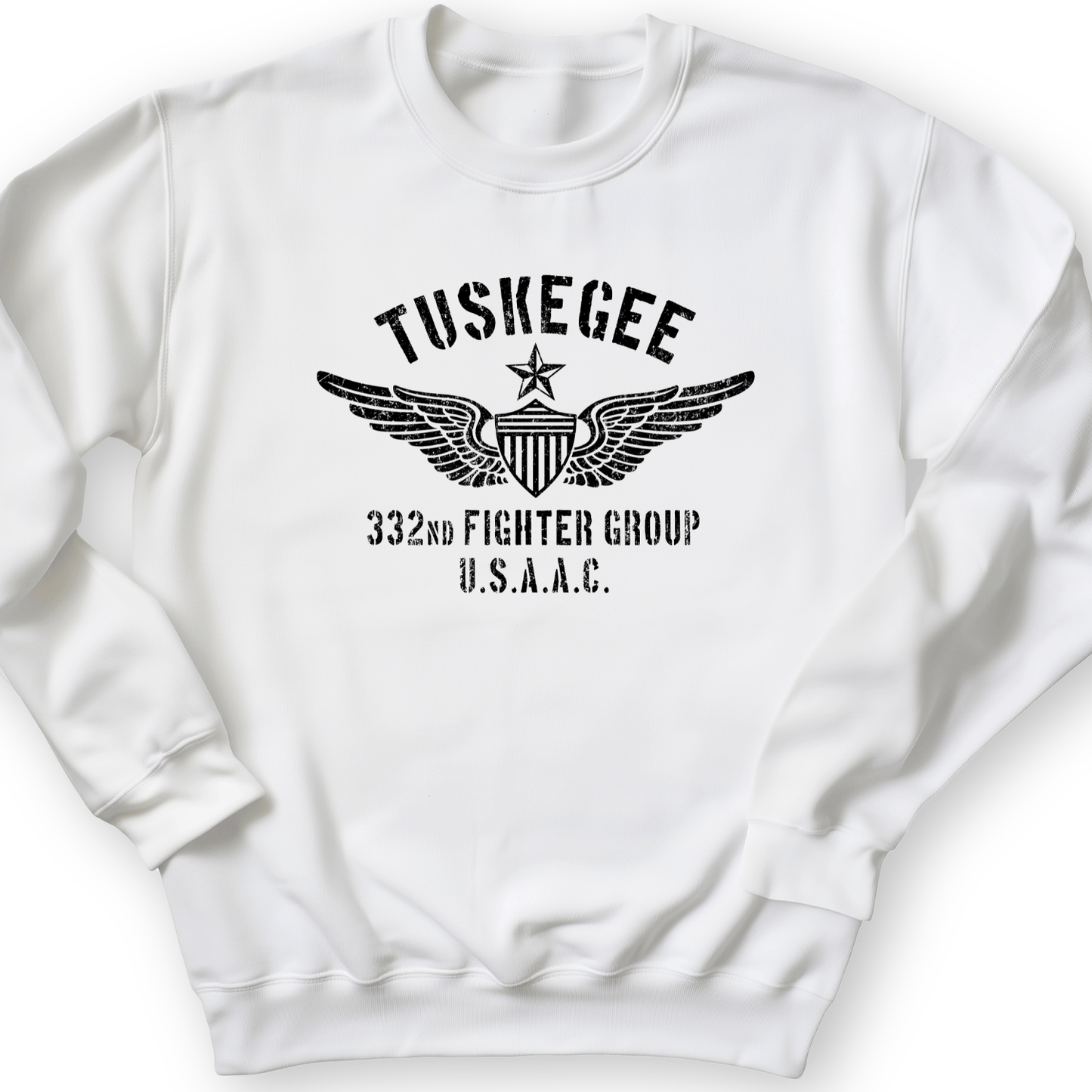 Tuskegee 332 Fighter Group Crewneck White / S
