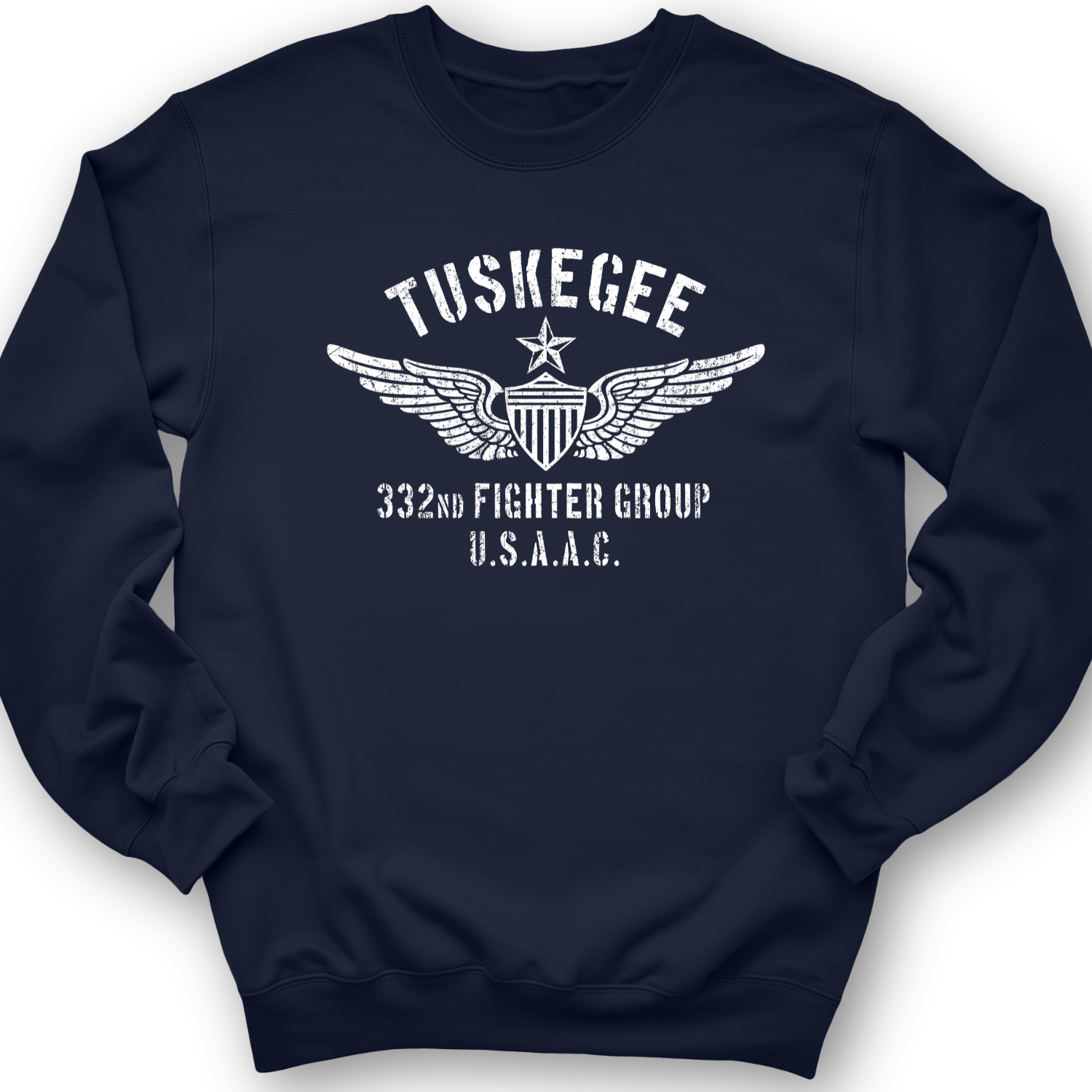 Tuskegee 332 Fighter Group Crewneck Navy / S