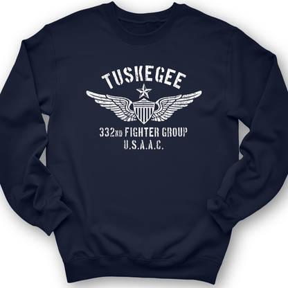 Tuskegee 332 Fighter Group Crewneck Navy / S