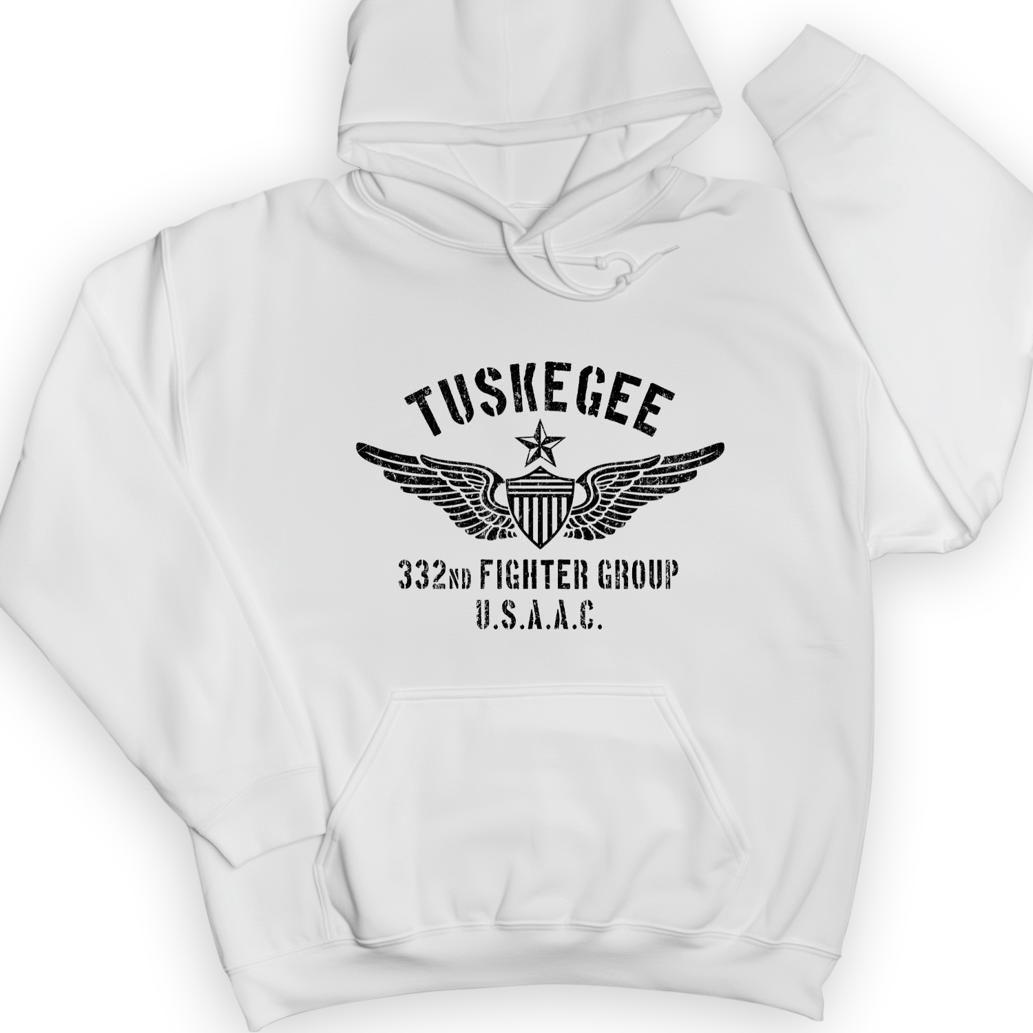 Tuskegee 332 Fighter Group Hoodie White / S