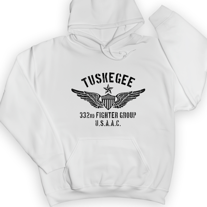 Tuskegee 332 Fighter Group Hoodie White / S