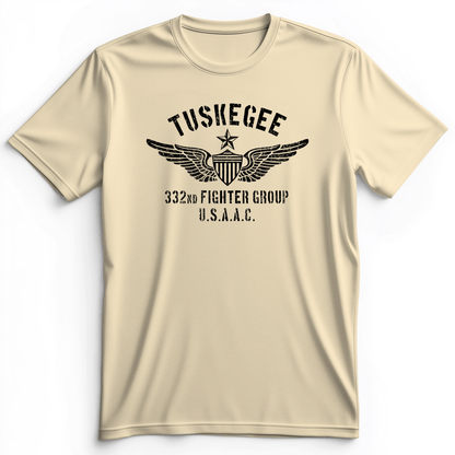 Tuskegee 332 Fighter Group Premium Tee Natural / S