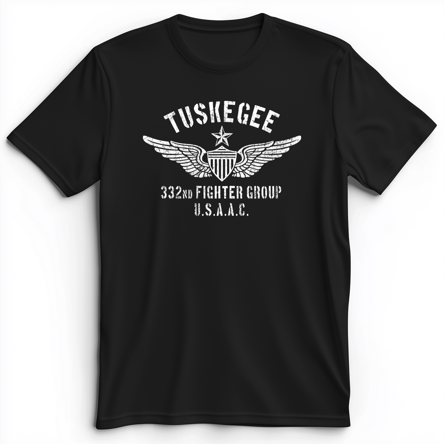 Tuskegee 332 Fighter Group Premium Tee Black / S