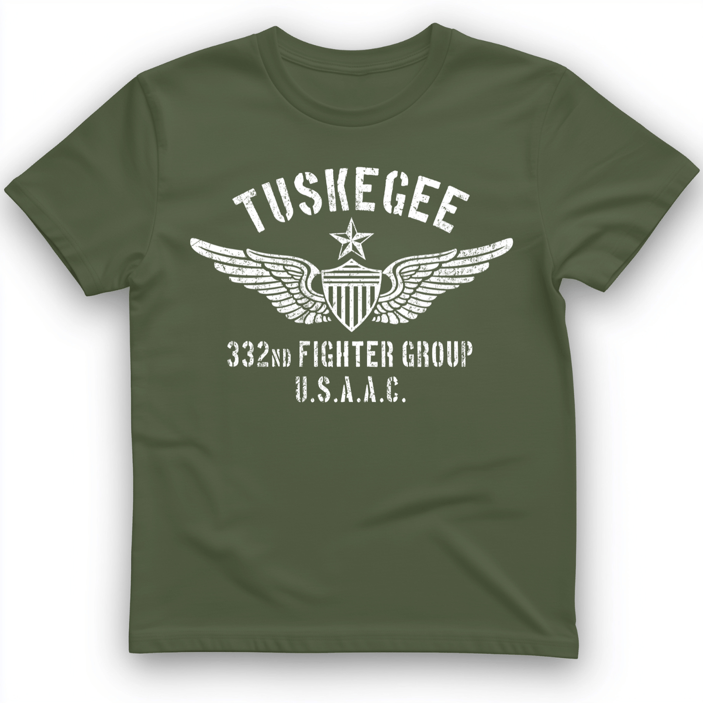 Tuskegee 332 Fighter Group Military Green / S