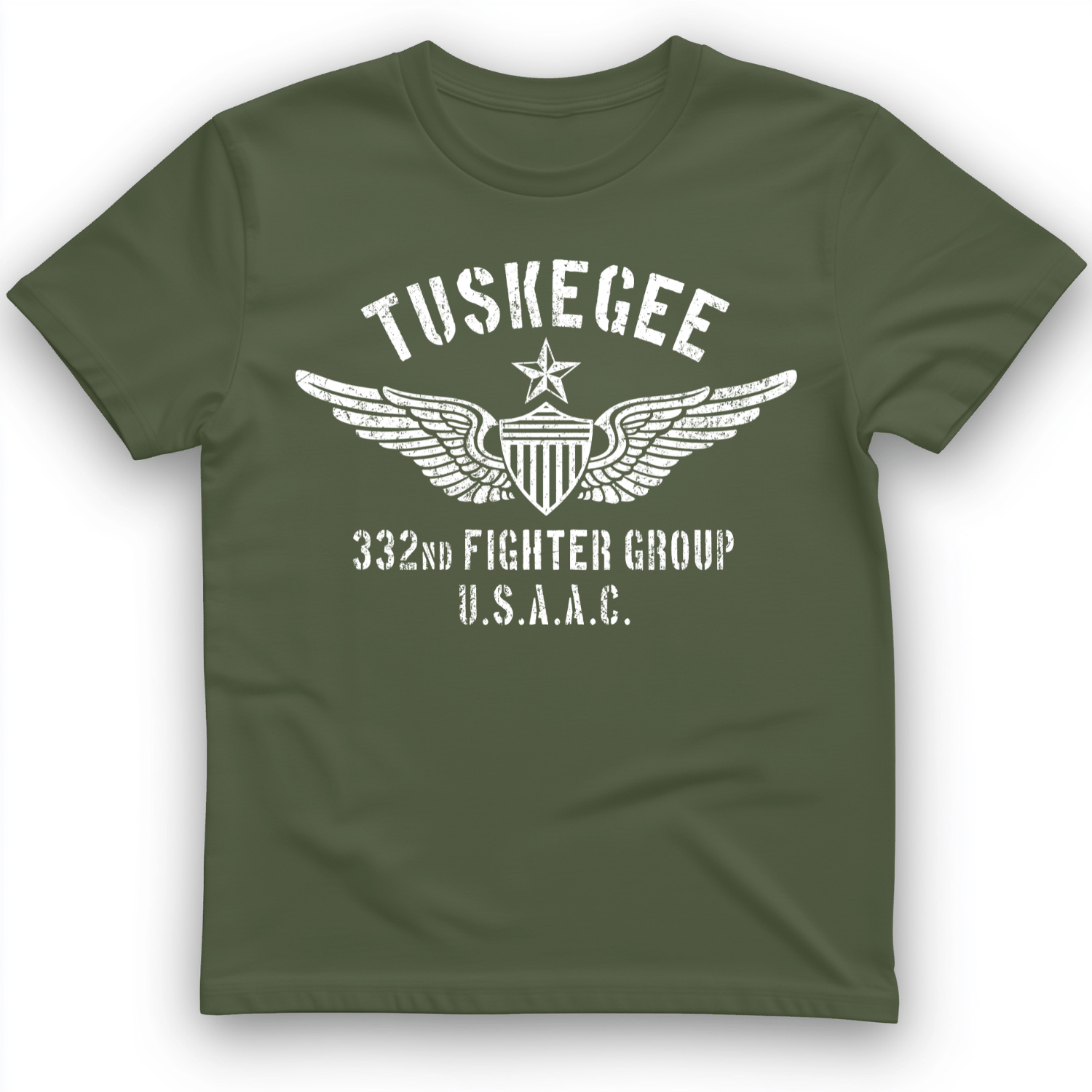 Tuskegee 332 Fighter Group Military Green / S