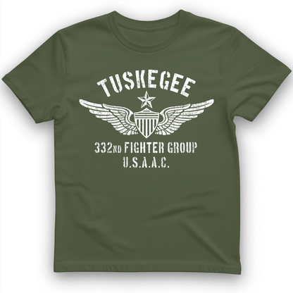Tuskegee 332 Fighter Group Military Green / S