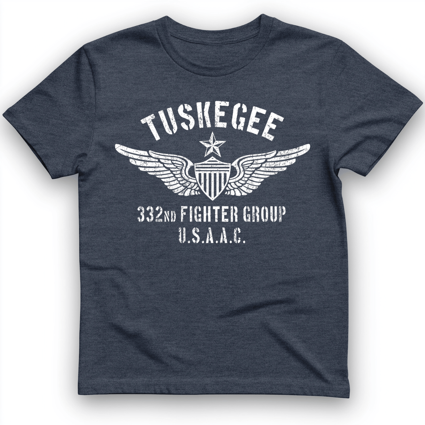 Tuskegee 332 Fighter Group Heather Navy / S