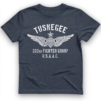 Tuskegee 332 Fighter Group Heather Navy / S