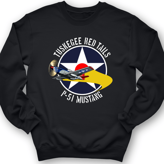 Tuskegee Red Tails Crewneck Black / S