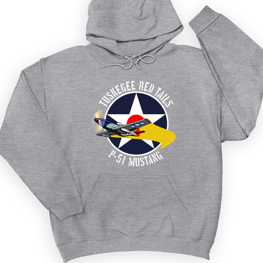 Tuskegee Red Tails Hoodie Sport Grey / S