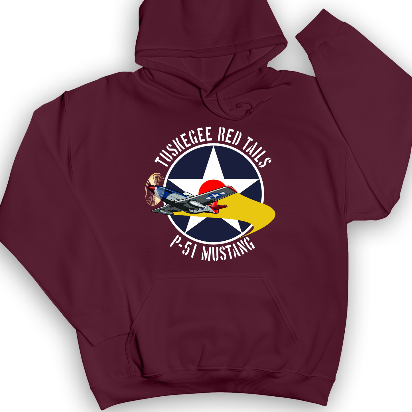 Tuskegee Red Tails Hoodie Maroon / S