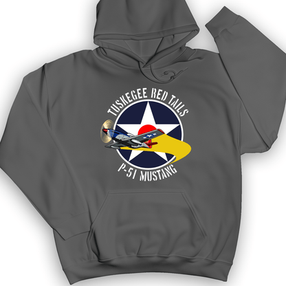 Tuskegee Red Tails Hoodie Charcoal / S