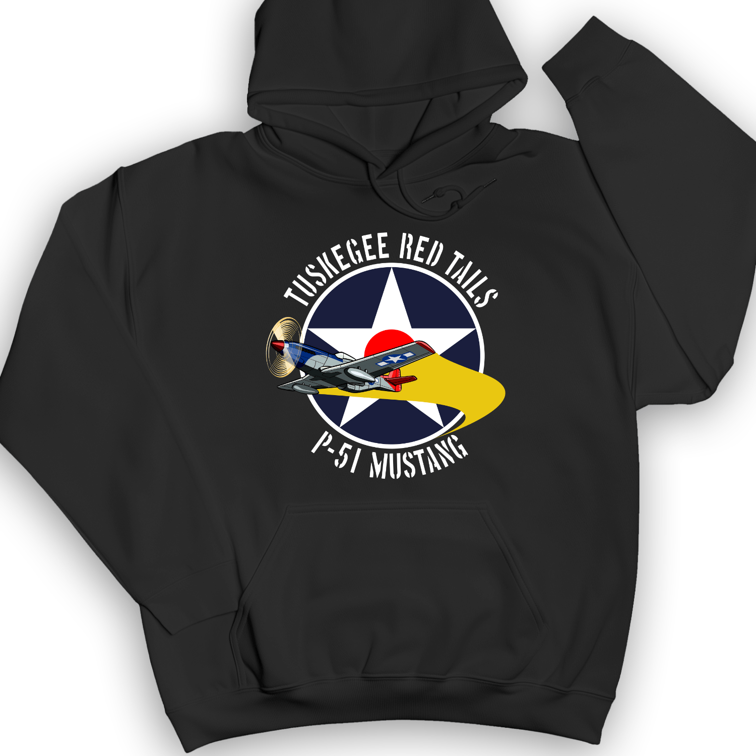 Tuskegee Red Tails Hoodie Black / S