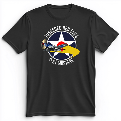 Tuskegee Red Tails Premium Tee Dark Grey Heather / S