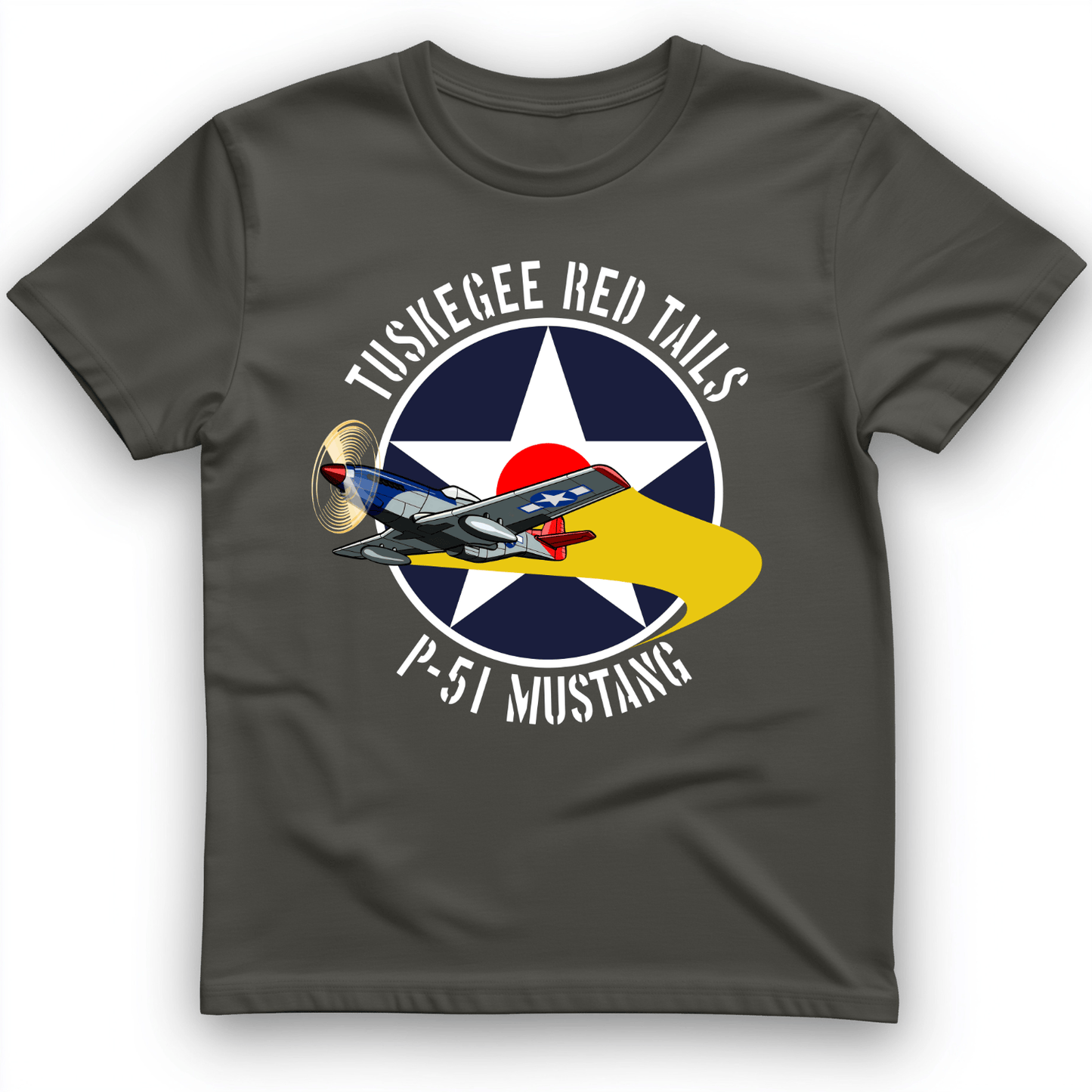 Tuskegee Red Tails T-Shirt Charcoal / S