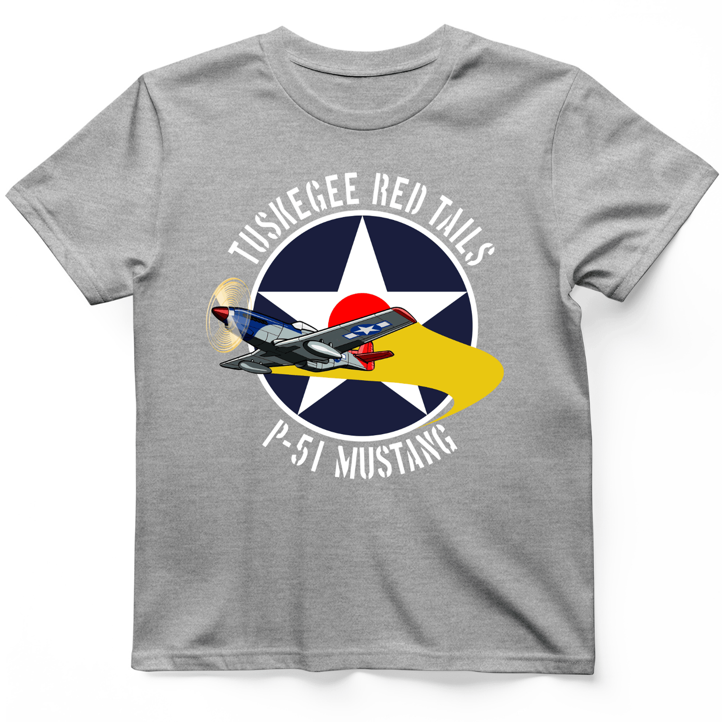 Tuskegee Red Tails T-Shirt Sport Grey / S