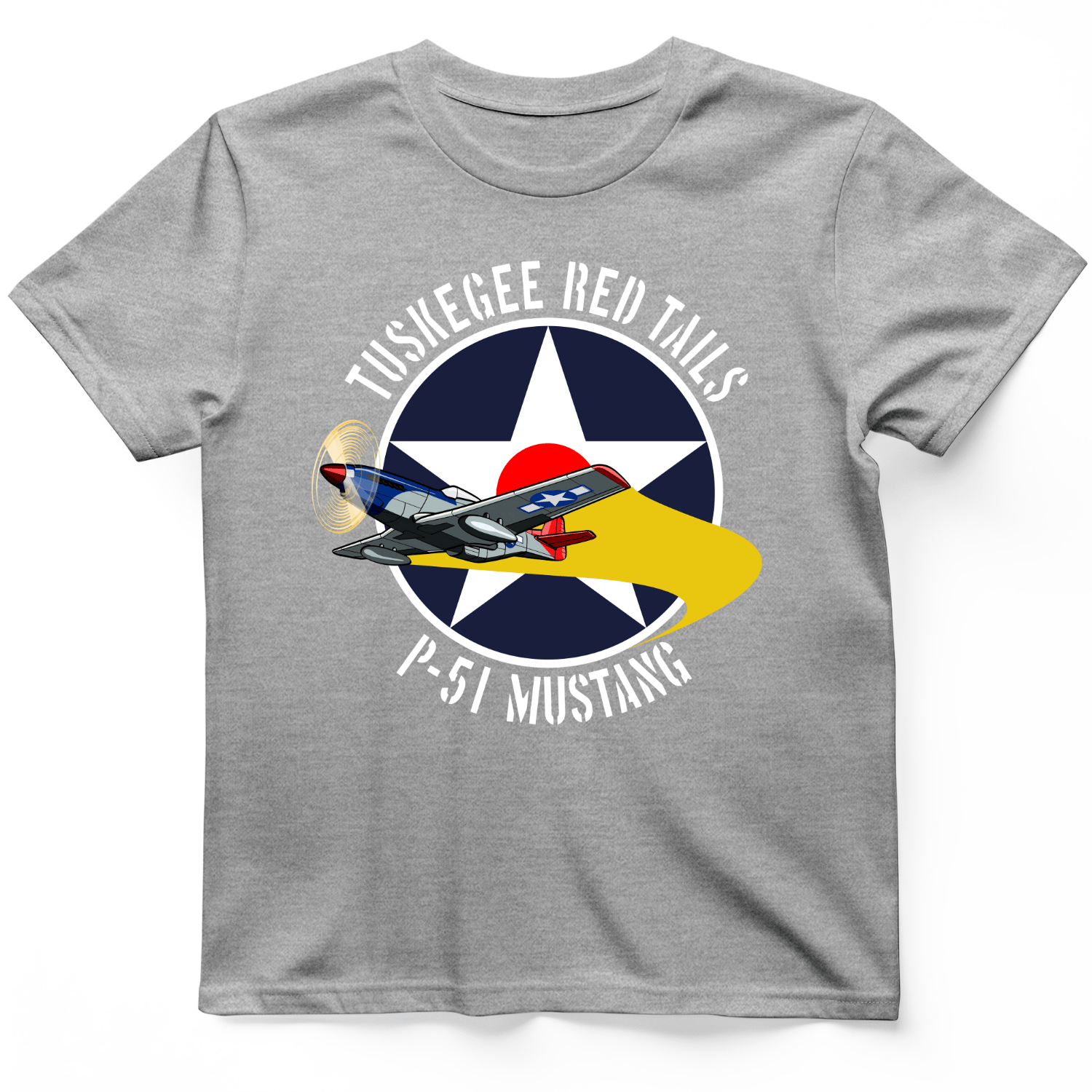 Tuskegee Red Tails T-Shirt Sport Grey / S