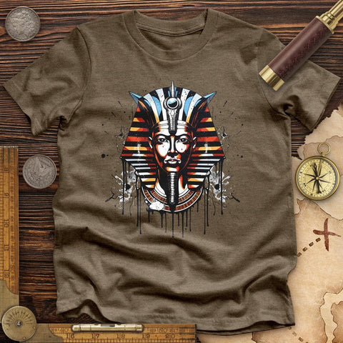 Tutankhamun High Quality Tee Heather Olive / S