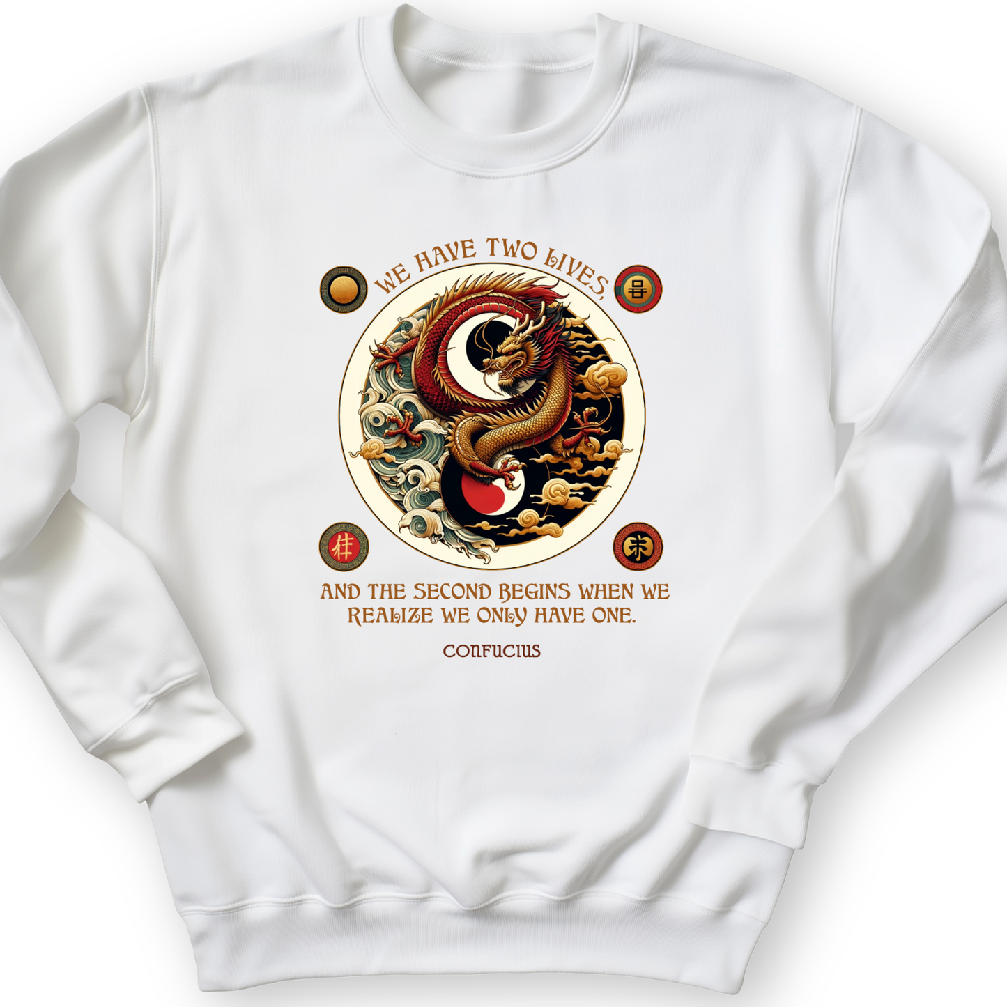 Two Lives Crewneck White / S