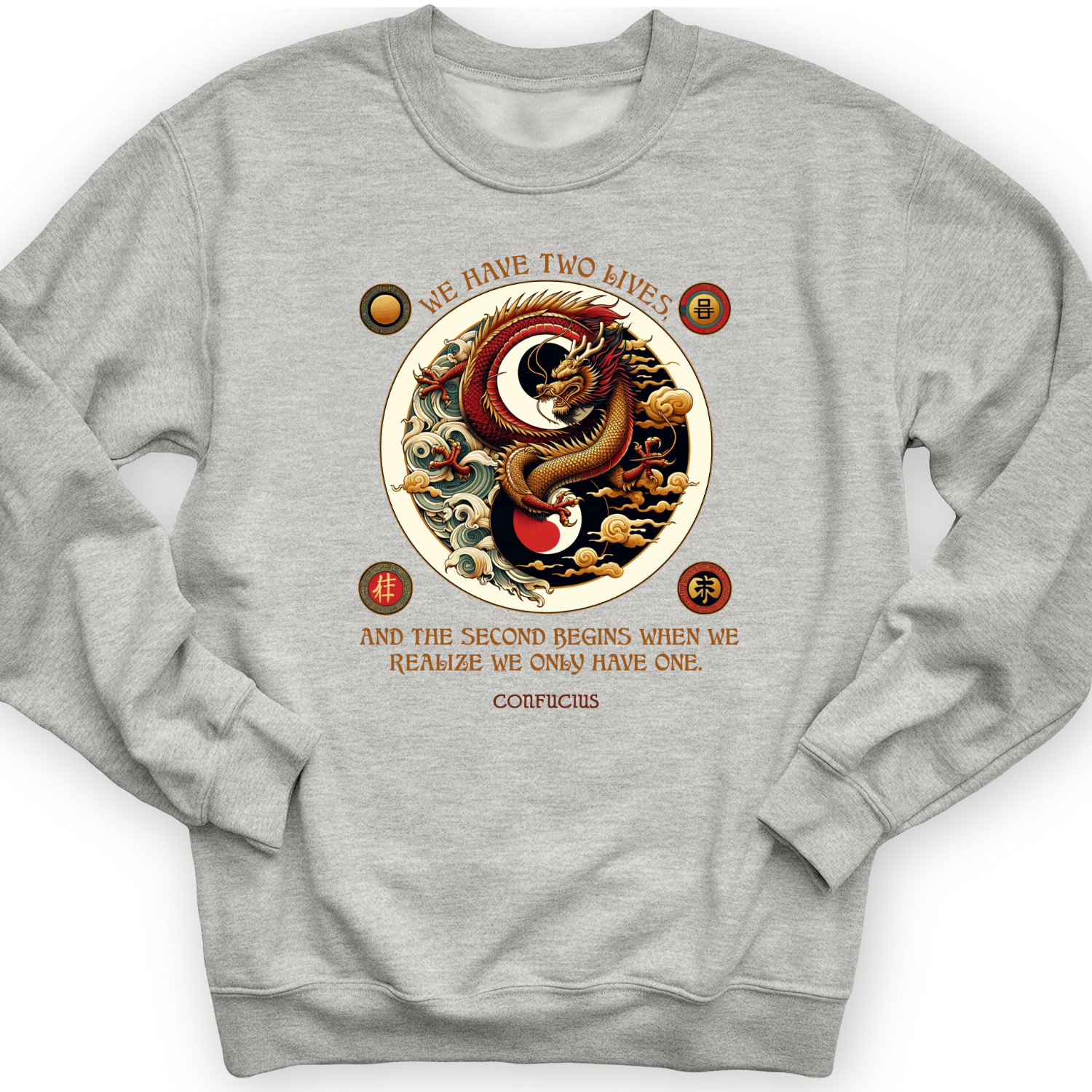 Two Lives Crewneck Sport Grey / S