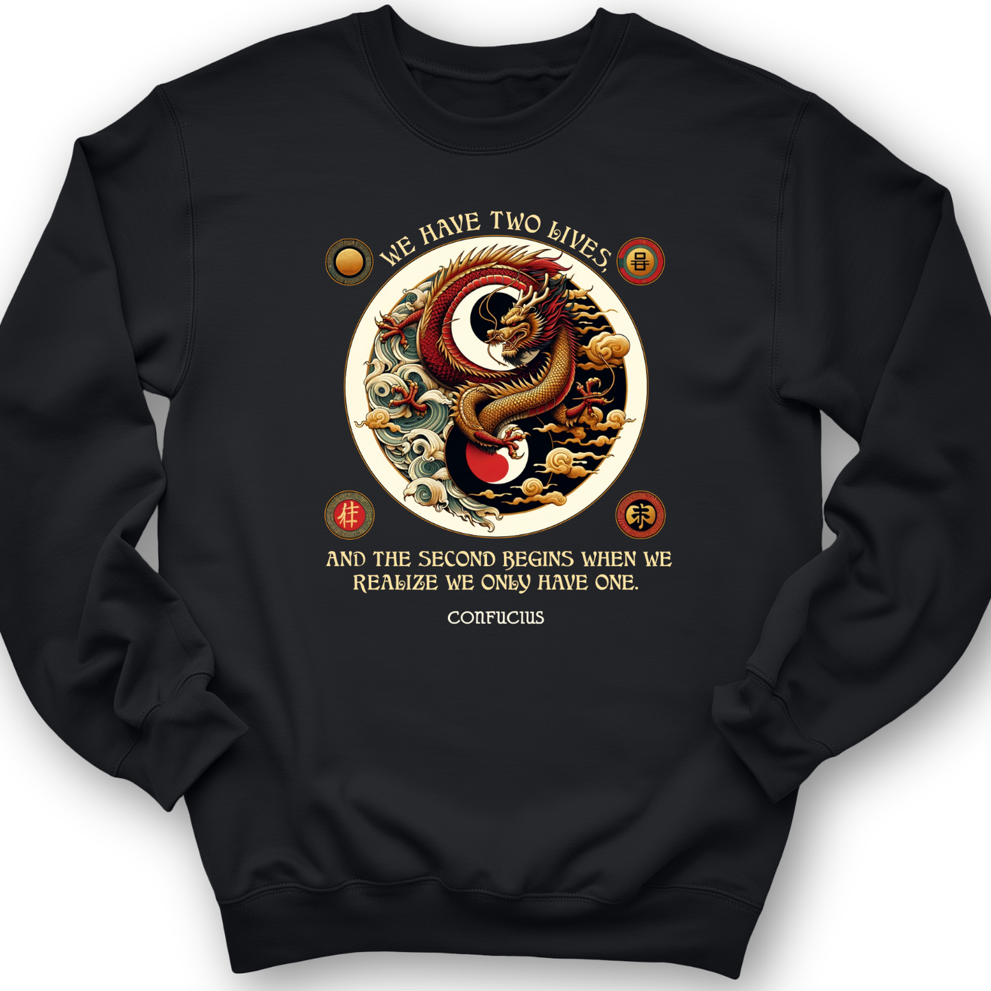 Two Lives Crewneck Black / S