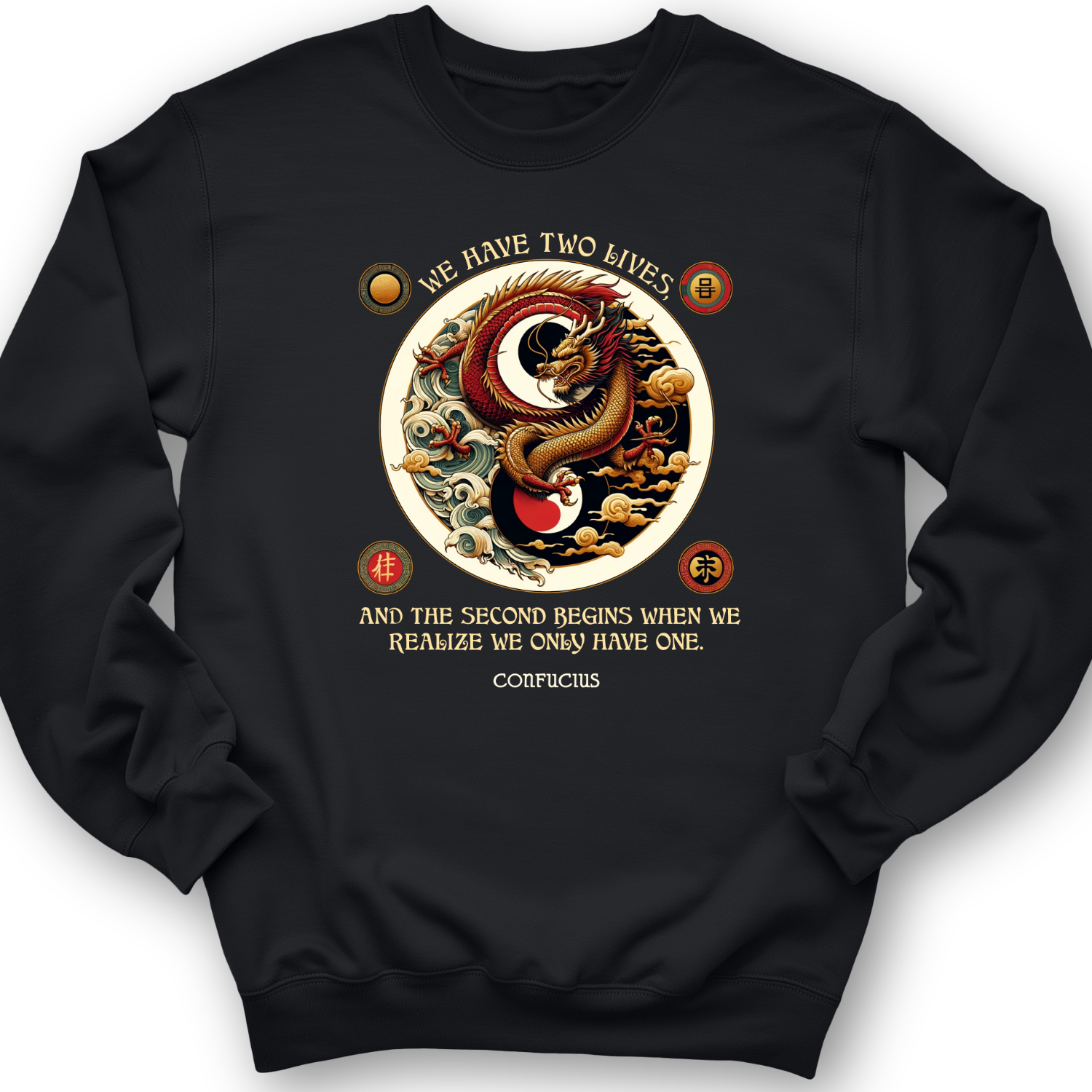 Two Lives Crewneck Black / S