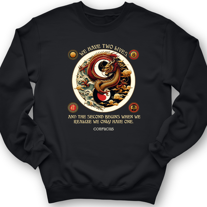 Two Lives Crewneck Black / S