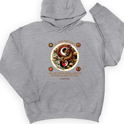 Two Lives Hoodie Sport Grey / S