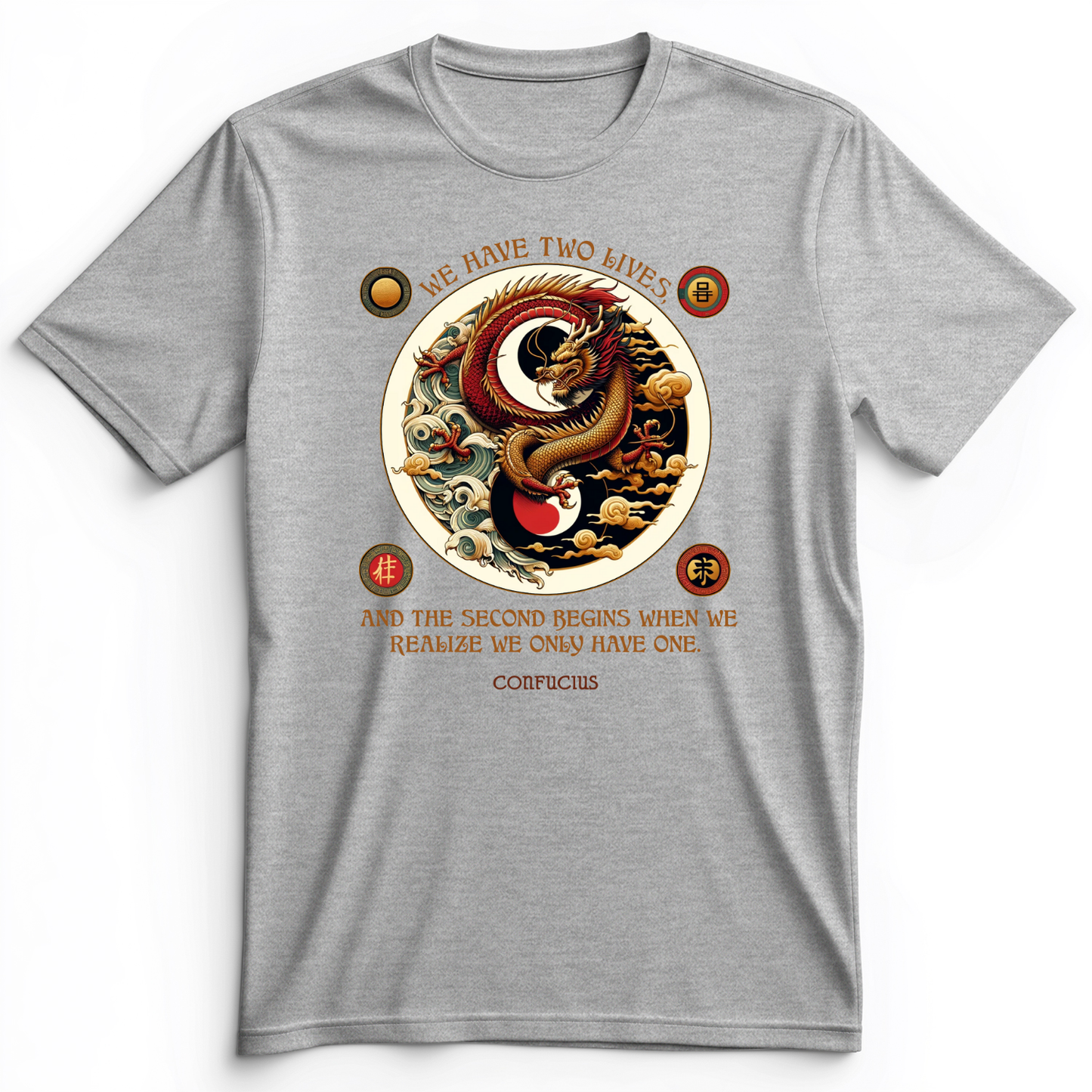 Two Lives Premium Tee Athletic Heather / S