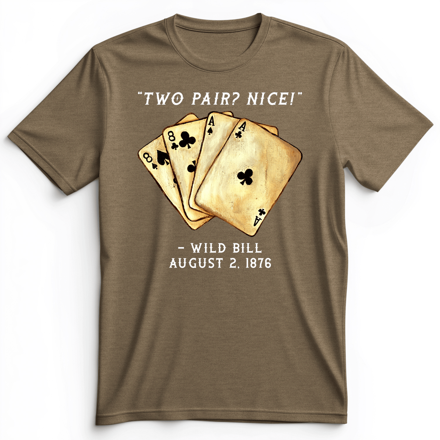 Two Pair Premium Tee Heather Olive / S