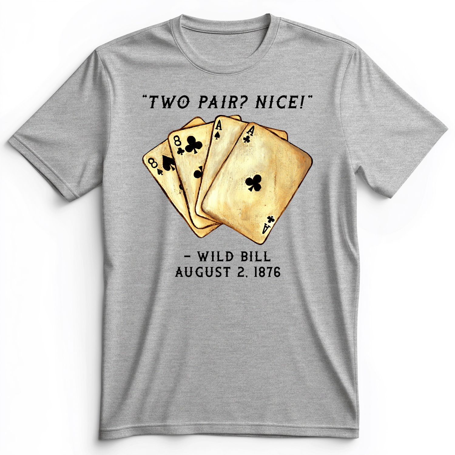 Two Pair Premium Tee Athletic Heather / S