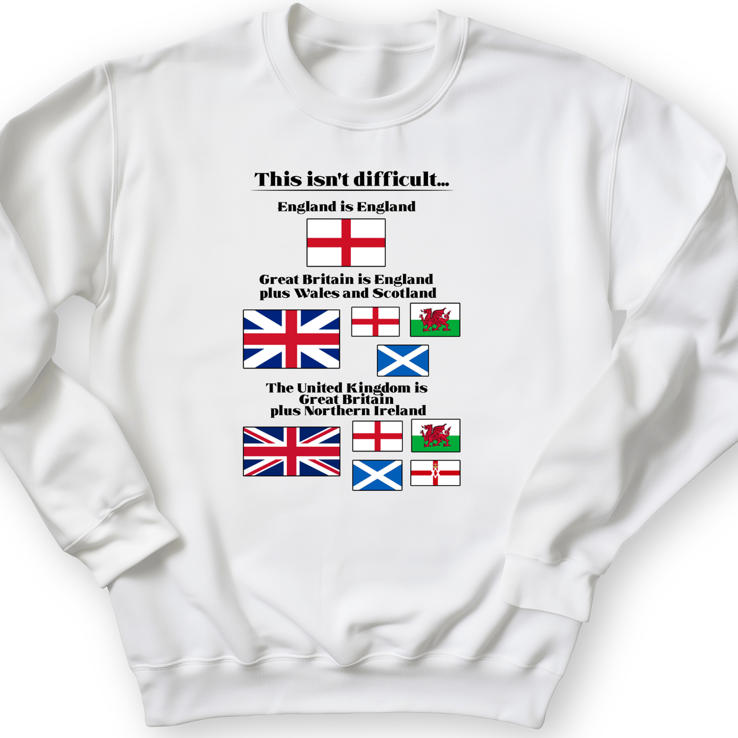 UK Make-up Crewneck White / S