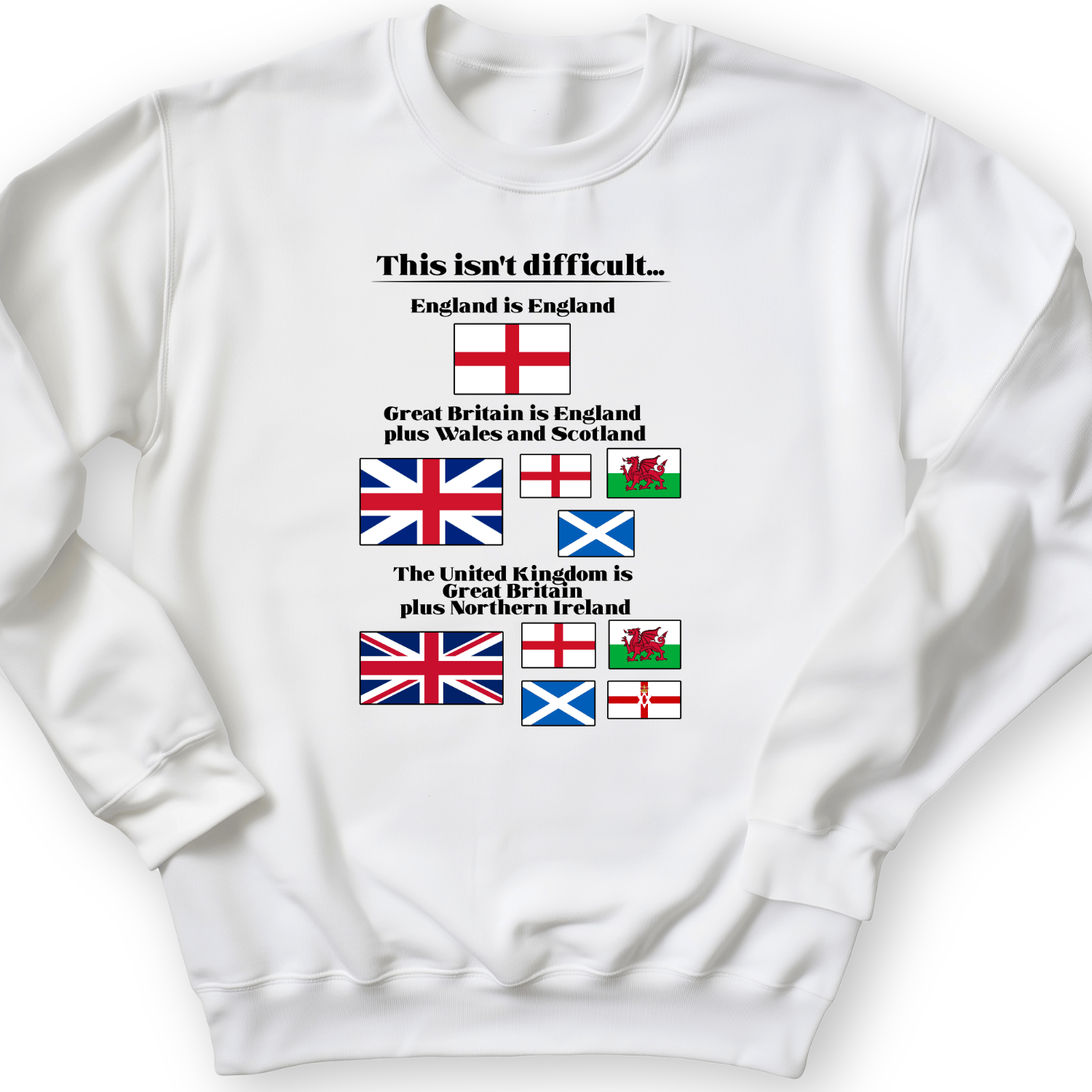 UK Make-up Crewneck White / S