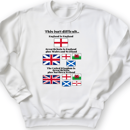 UK Make-up Crewneck White / S