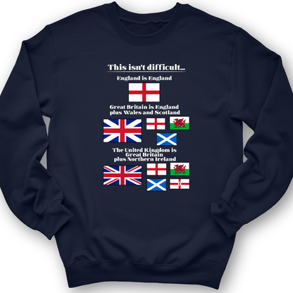 UK Make-up Crewneck Navy / S