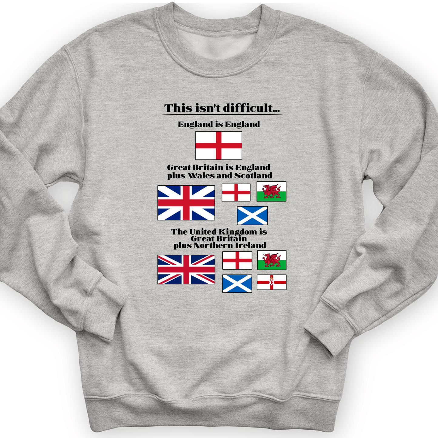 UK Make-up Crewneck Sport Grey / S