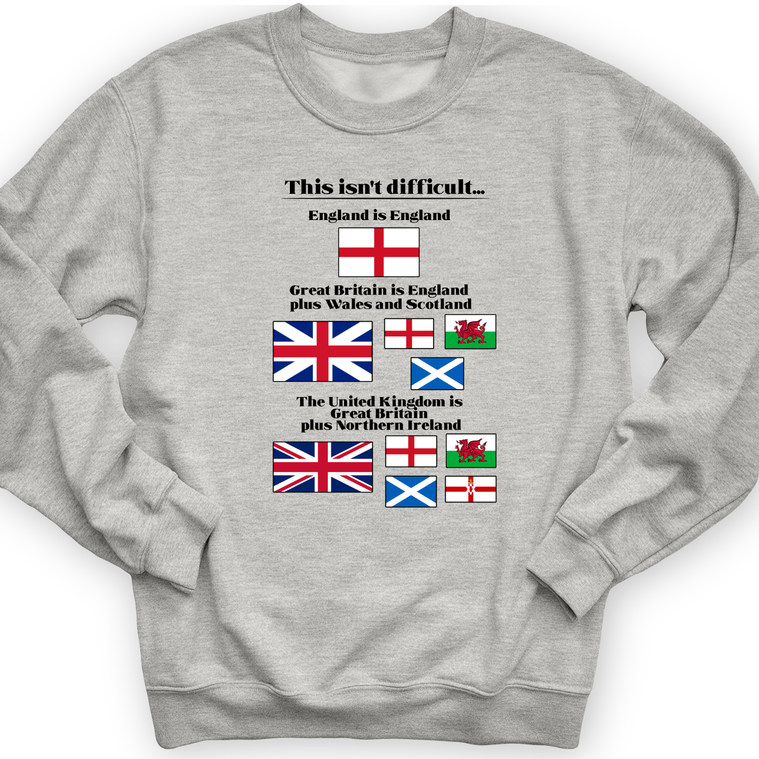 UK Make-up Crewneck Sport Grey / S