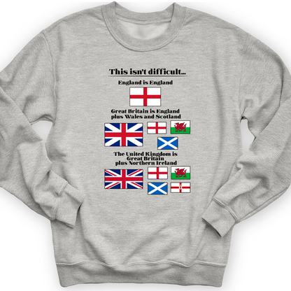 UK Make-up Crewneck Sport Grey / S