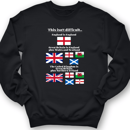 UK Make-up Crewneck Black / S