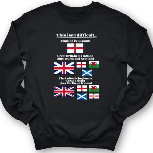 UK Make-up Crewneck Black / S