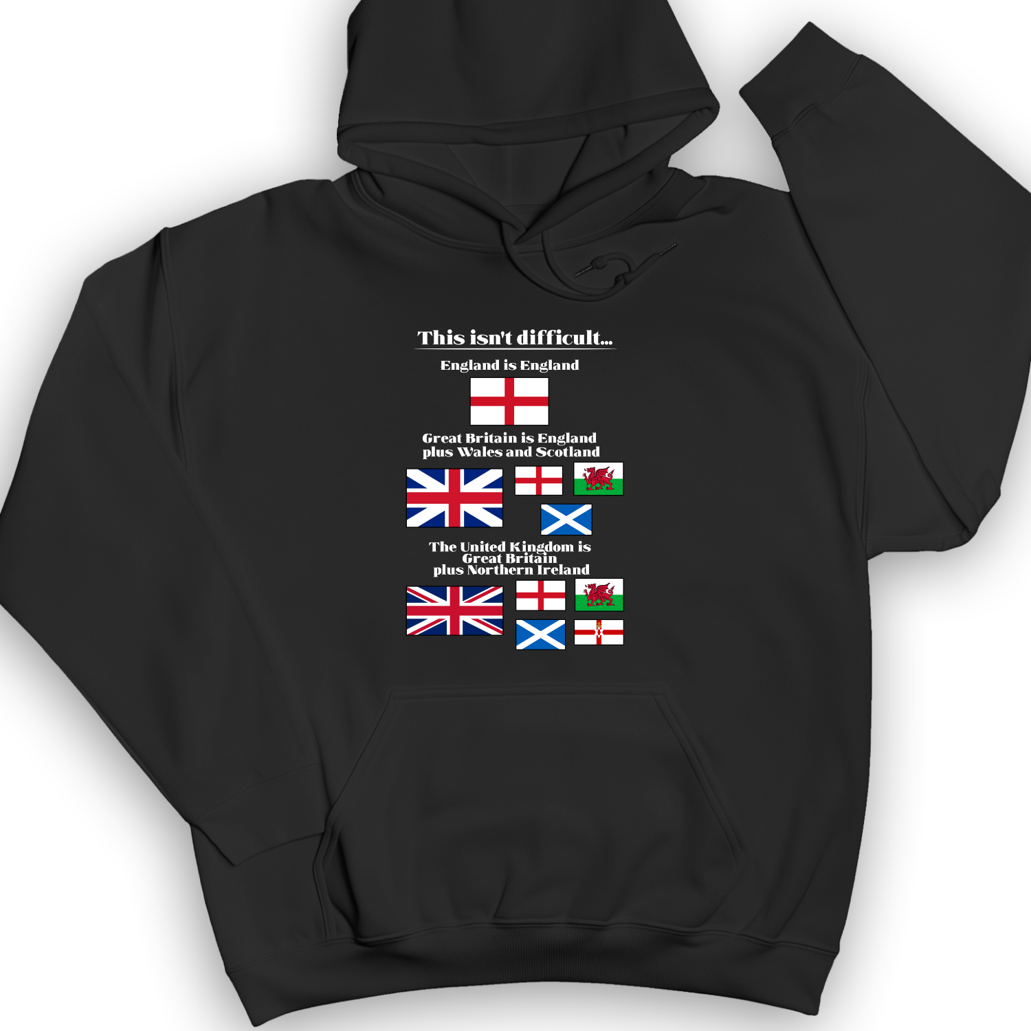 UK Make-up Hoodie Black / S